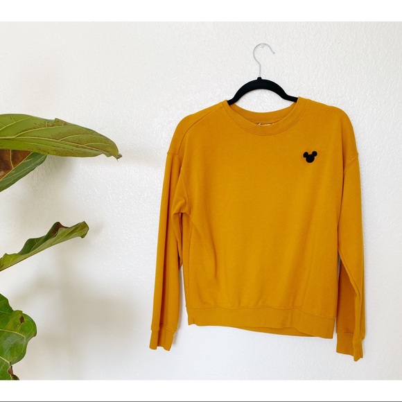 Disney Sweaters - Gold / Mustard Disney Mickey Mouse Sweatshirt